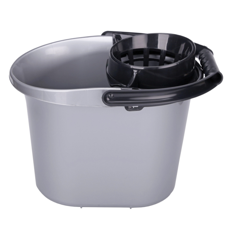 Wiadro z wyciskaczem PLATINUM 14l silver RAVI
